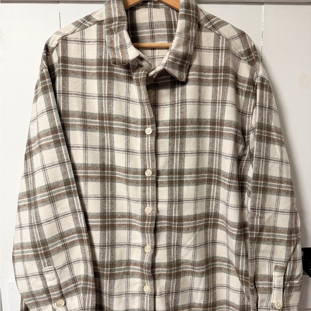 Plaid Button Down Shirt for Women